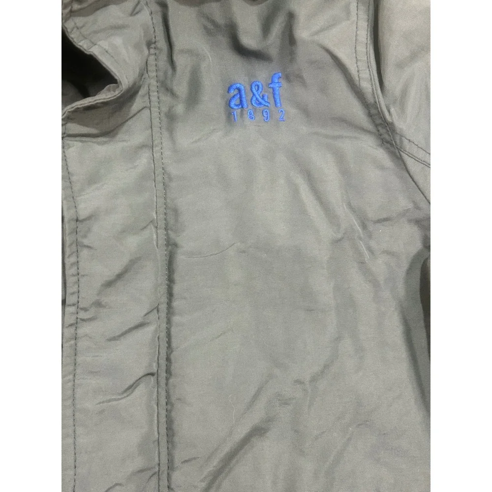 Abercrombie Fitch‎ Kids Boys Jacket Hooded Winter Gray A&F 1892 Size XL